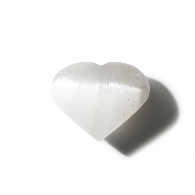 Selenite Heart #4 - 1 3/4" to 2 3/4" from The Rock Space