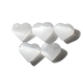 Selenite Pocket Heart - Pack of 5 from Stonebridge Imports