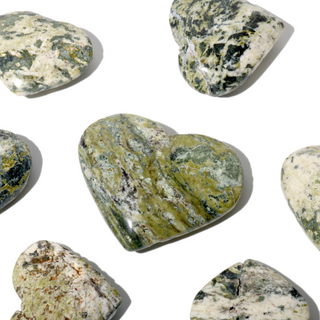 Serpentine B Heart Carvings - 7 to 10 Pieces - 1kg Box    from Stonebridge Imports