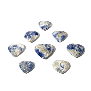 Sodalite B Heart Carvings - 4 to 8 Pieces - 1kg Box from The Rock Space