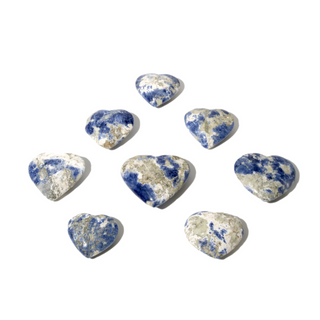 Sodalite B Heart Carvings - 4 to 8 Pieces - 1kg Box from The Rock Space