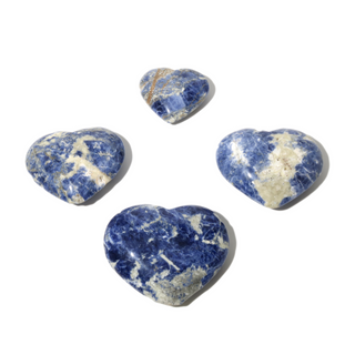 Sodalite B Heart Carvings - 4 to 8 Pieces - 1kg Box from The Rock Space