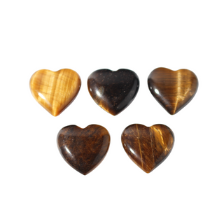 Tiger Eye Heart Mini Carving - 5 Pack from The Rock Space