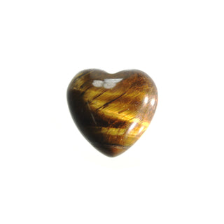 Tiger Eye Heart Pocket #1 - 3/4" to 1"    from The Rock Space