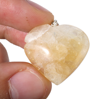 Citrine B Heart Pendant - Pack of 5 - 1"    from The Rock Space