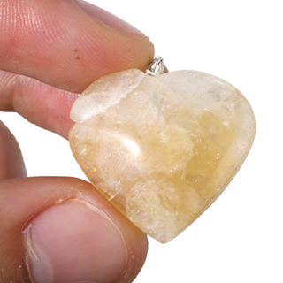 Citrine B Heart Pendant - Pack of 5 - 1" from The Rock Space