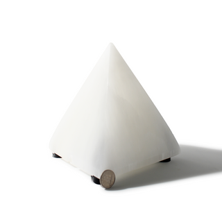 Selenite Pyramid Lamp - 6"