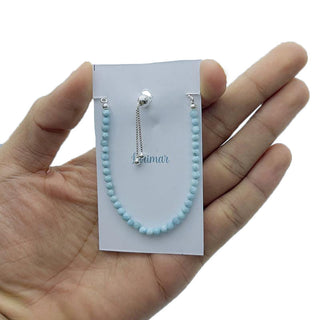 Larimar Sterling Silver Bracelet - Single    from Stonebridge Imports