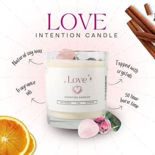 Crystal Intention Candle - Full Set (7) from Stonebridge Imports
