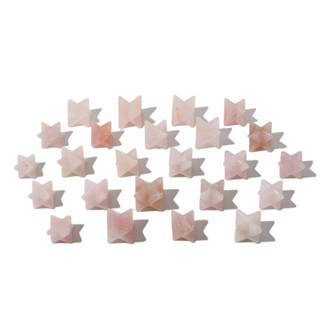 Rose Quartz B Merkabahs - 5 to 25 Pieces - 1kg Box from The Rock Space