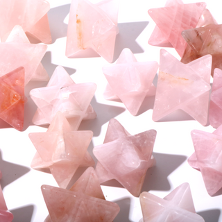 Rose Quartz B Merkabahs - 5 to 25 Pieces - 1kg Box    from Stonebridge Imports