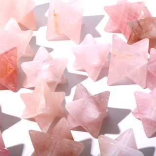 Rose Quartz B Merkabahs - 5 to 25 Pieces - 1kg Box from The Rock Space