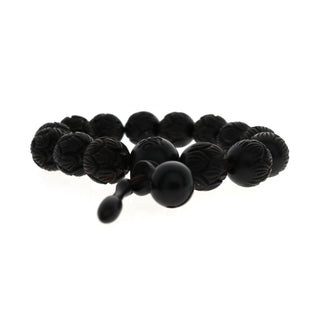 Mala Bracelet "Jujube Carved" #3    from Stonebridge Imports