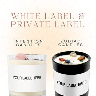 Crystal Candle - Custom Labelling Options from Stonebridge Imports