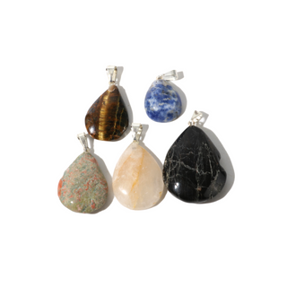 Mixed Stone B Drop Pendant - Pack of 5 from The Rock Space