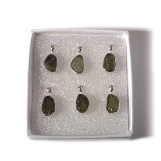 Moldavite Sterling Silver Sterling Silver Pendant - 6 pack    from Stonebridge Imports