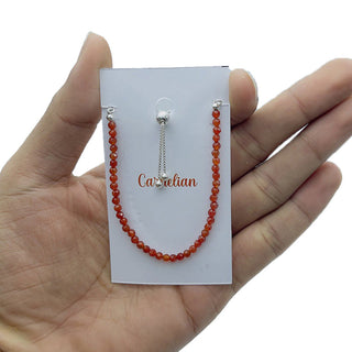 Carnelian Sterling Silver Bracelet - Single    from Stonebridge Imports