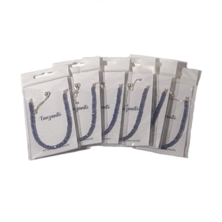 Tanzanite Sterling Silver Bracelet - 6 pack    from Stonebridge Imports