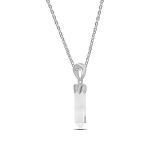 Quartz Point Sterling Silver Pendant - 6 pack    from Stonebridge Imports
