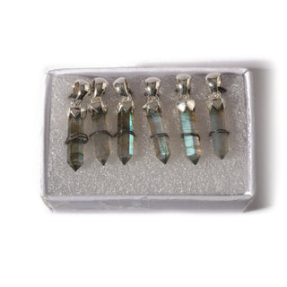 Labradorite Point Sterling Silver Pendant - 6 pack    from Stonebridge Imports