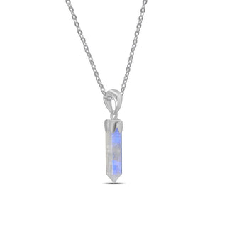Rainbow Moonstone Point Sterling Silver Pendant - 6 pack    from Stonebridge Imports