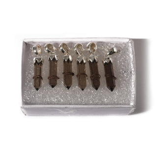 Smoky Quartz Point Sterling Silver Pendant - 6 pack    from Stonebridge Imports
