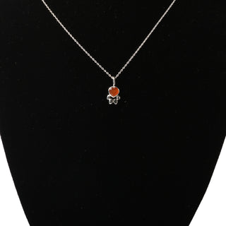 Carnelian Paw Sterling Silver Pendant - Single    from The Rock Space