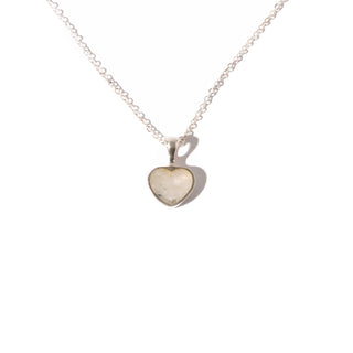 Rainbow Moonstone Heart Sterling Silver Pendant - Single    from The Rock Space