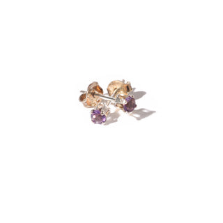 Amethyst Sterling Silver Stud - Single Pair    from The Rock Space