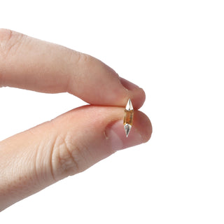 Citrine Sterling Silver Stud - Single Pair (Enhanced) from The Rock Space