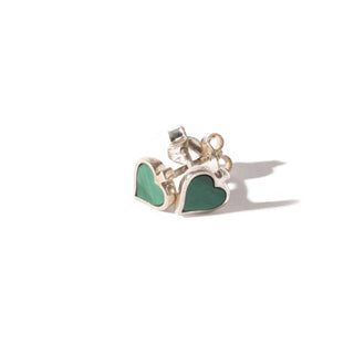 Malachite Sterling Silver Stud - Single Pair    from The Rock Space