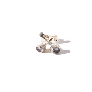 Tanzanite Sterling Silver Stud - Single Pair    from The Rock Space