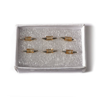 Citrine Arrow Sterling Silver Stud - 3 pack from The Rock Space