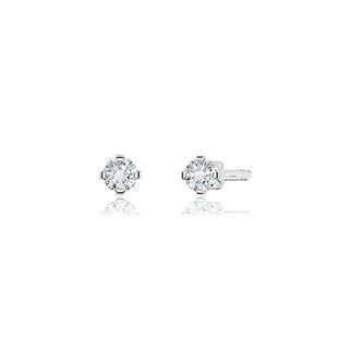 White Topaz Sterling Silver Stud - 5 pack    from Stonebridge Imports