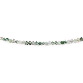 Moss Agate Bead Necklace - 2-3mm from The Rock Space