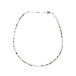 Moss Agate Bead Necklace - 2-3mm from The Rock Space