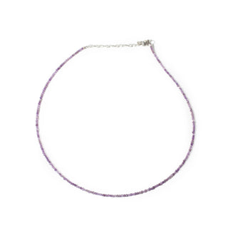 Amethyst Bead Necklace - 2-3mm from The Rock Space