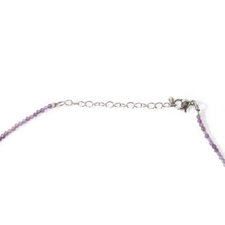 Amethyst Bead Necklace - 2-3mm from The Rock Space
