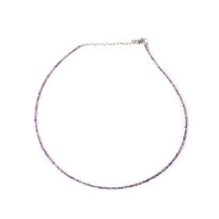Amethyst Bead Necklace - 2-3mm from The Rock Space