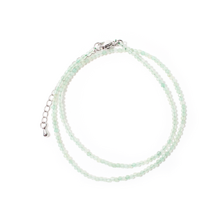 Green Aventurine Bead Necklace - 2-3mm from The Rock Space