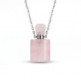 Rose Quartz Perfume Necklace from Stonebridge Imports