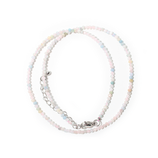 Morganite Bead Necklace - 2-3mm from The Rock Space