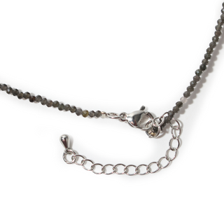 Black Obsidian Bead Necklace - 2-3mm from The Rock Space
