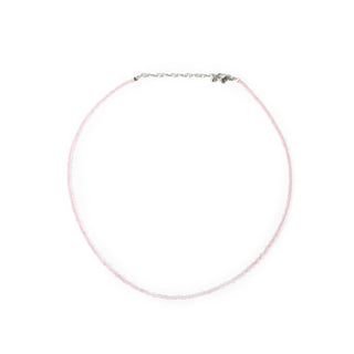 Rose Quartz Bead Necklace - 2-3mm from Stonebridge Imports