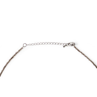 Smoky Quartz Bead Necklace - 2-3mm from The Rock Space