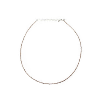 Smoky Quartz Bead Necklace - 2-3mm from The Rock Space