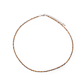 Tiger Eye Bead Necklace - 2-3mm from The Rock Space