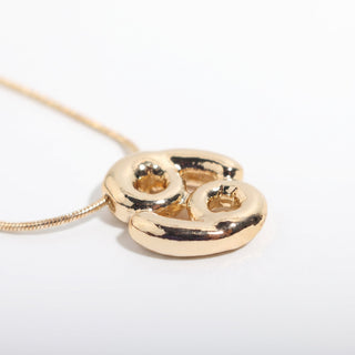 Gold Plated Zodiac Necklace Cancer from Stonebridge Imports