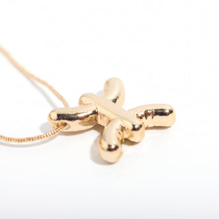 Gold Plated Zodiac Necklace Pisces from Stonebridge Imports