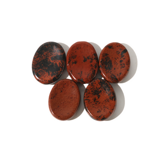 Mahogany Obsidian Worry Stone - Pack of 5 from The Rock Space
